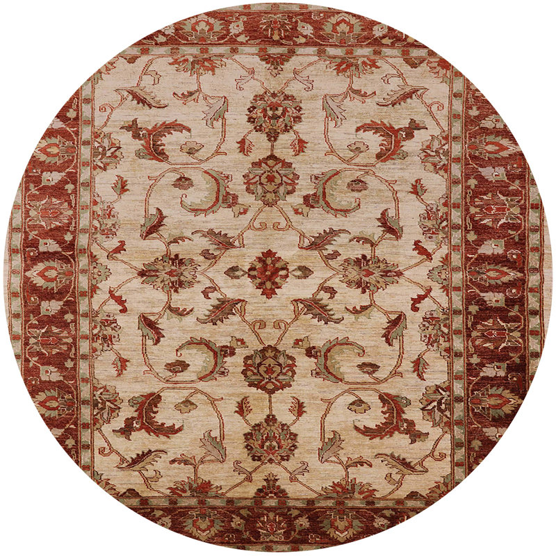 Coit Moroccan Indoor Rug, Round 6'