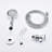 Handheld Shower Head - 5 Adjustable Settings, Material, Good Heat Resistance, Massage/Jet Spray Pattern With Hose Finish, 2.5 Gpm Flow, Medical Nozzles, Pattern, Relax In-125036468