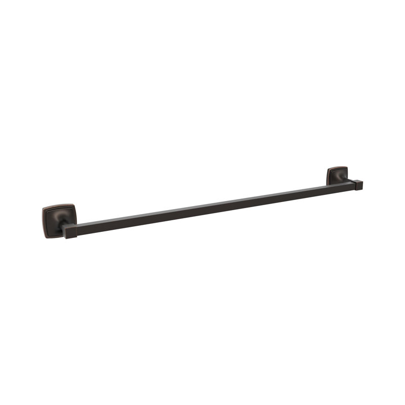 Stature 26.25" Wall Mounted Towel Bar, Oil Rubbed Bronze, 2.9"D x 26.2"L x 0.56"H 