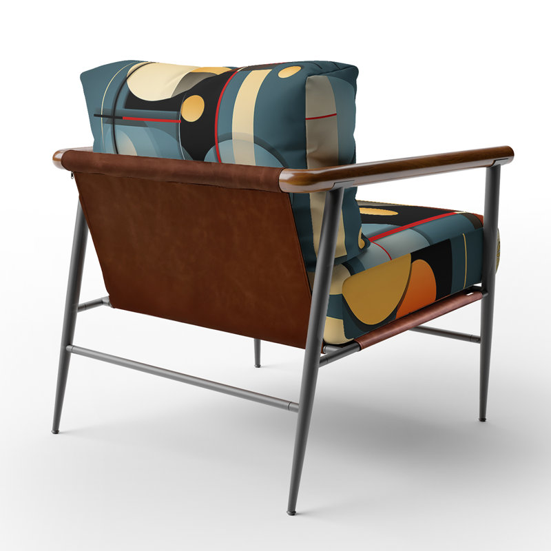 Fauteuil d'appoint rembourré Briadale, Noir, noir, noir, noir