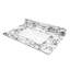 Dessus de meuble-lavabo en marbre artificiel 31 po x 22 po avec lavabo encastré en céramique, dosseret et 1 trou pré-percé, blanc et noir New Carrara