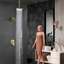 Système de douche de pluie Ialtruistic, ensemble de robinet de douche inverseur à bouton-poussoir avec douchette 2 en 1, douche murale, système de douche de pluie à 3 fonctions avec pomme de douche de plafond, IATF00S1BG-120123551
