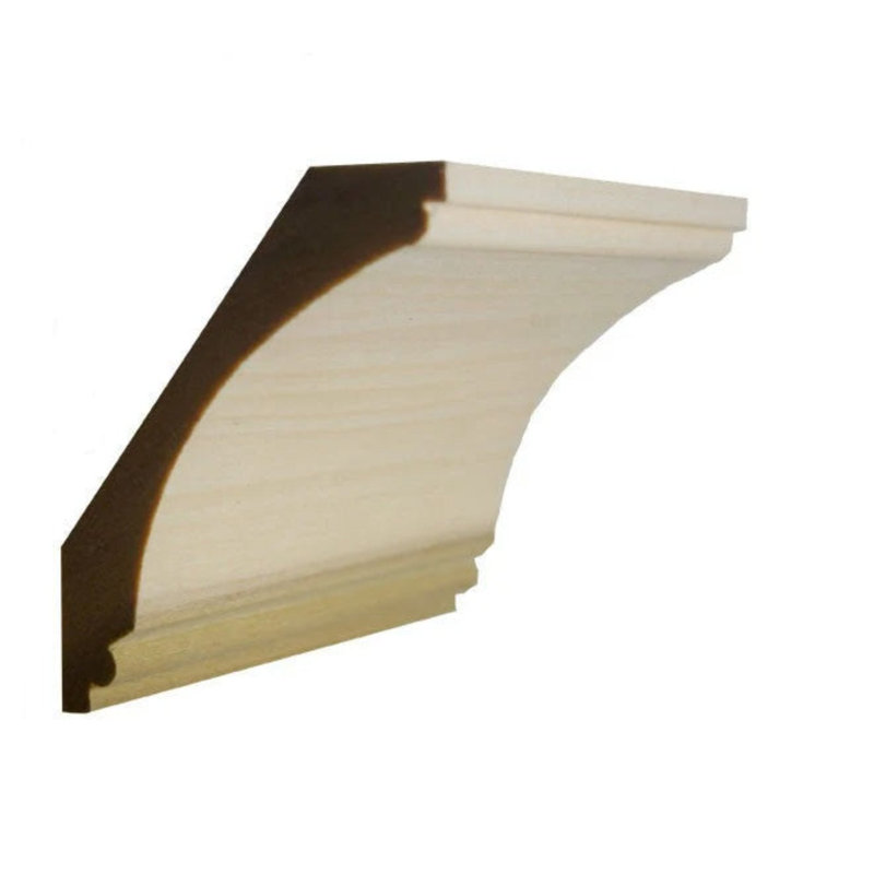 EWCR43 Crique de couronne non finie, Peuplier, H 4,25 po x l 0,875 po x P 94 po