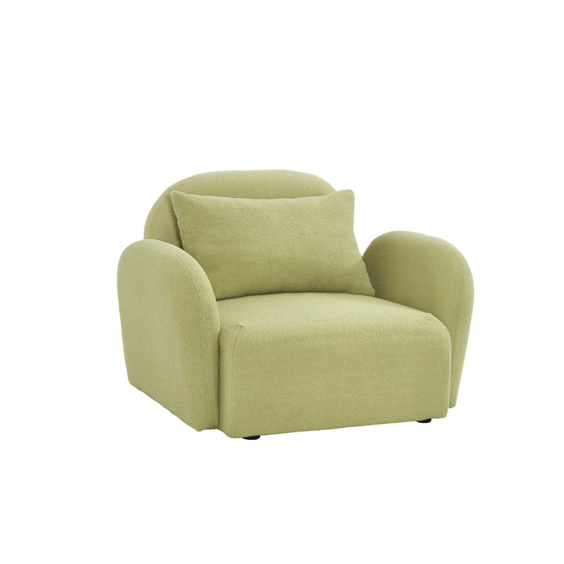 Canapé simple rembourré 36 po Michaylo, Vert