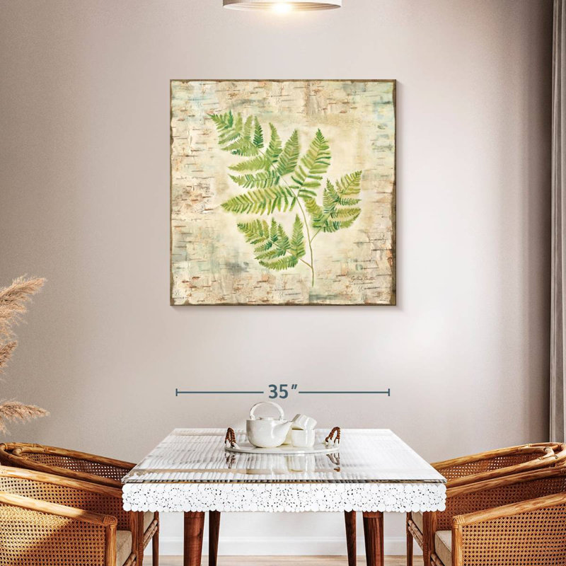 Harnek Birch Bark Ferns II, 36" H x 36" W