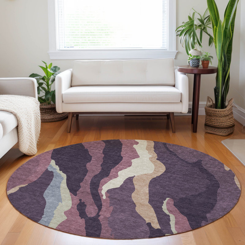 Tapis lavable intérieur / extérieur Petala , 3 pi x 5 pi