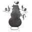 Snowman and Birds Garden Figurine