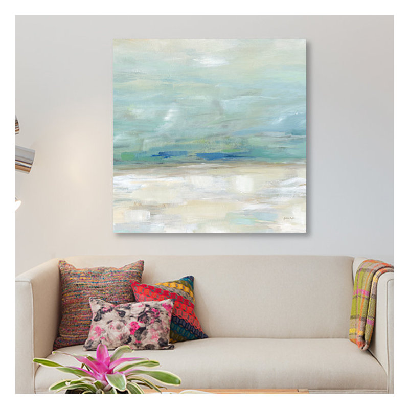 «Skyline II», reproduction sur toile, H 37 po x l 37 po x P 1,5 po, Pas de tapis, Toile tendue