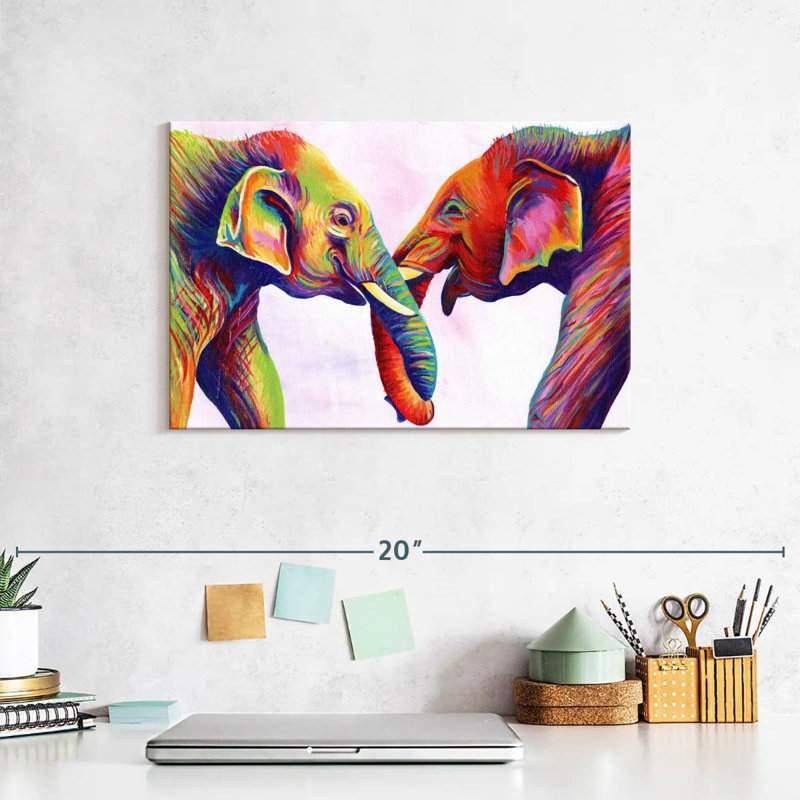 Brampt Elephant Calves, 8" H x 12" W