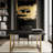 Aarsh Oak Metal Base Dining Table