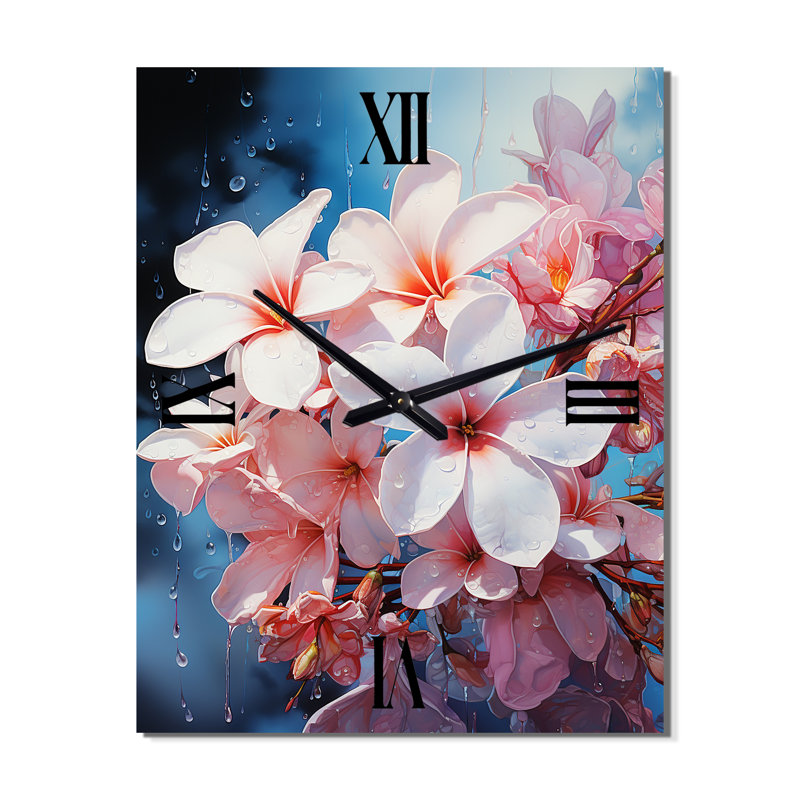 Horloge murale Eifion - Plumeria, Moyen