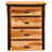 Fireside Lodge Hickory Log Four Drawer Chest - Cinnamon - Premium Line-1467491965