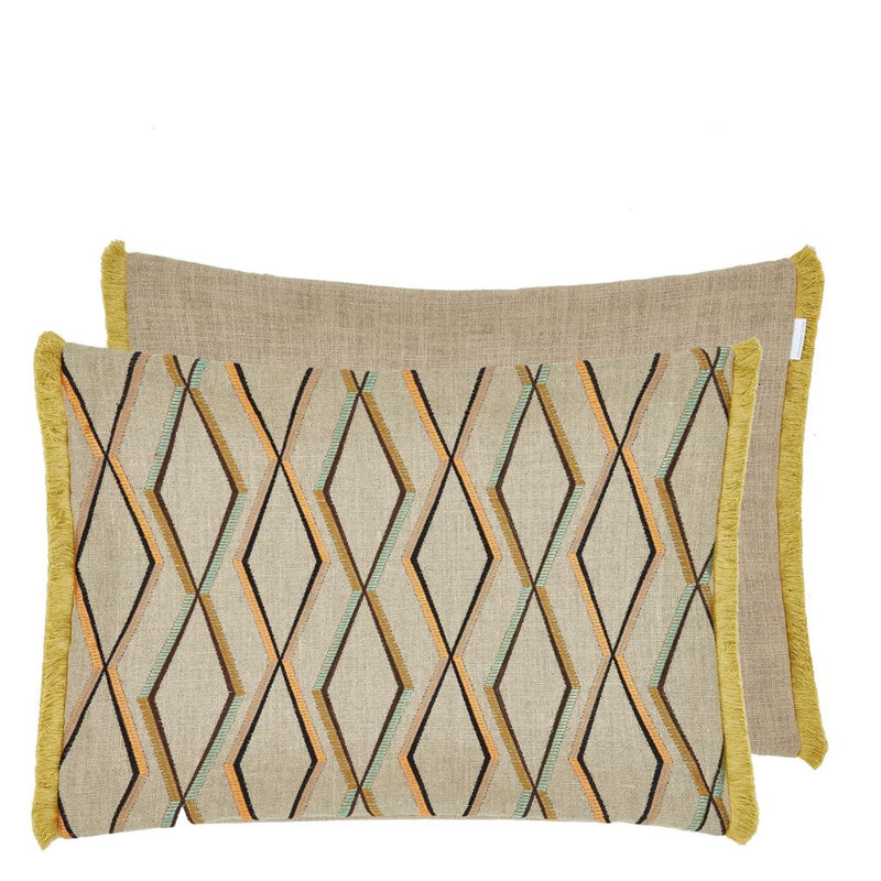 Trevenna Decorative Pillow, Beige/Yellow