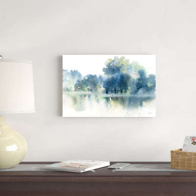 " Blue Pond Reflections " by Katrina Pete Painting Print