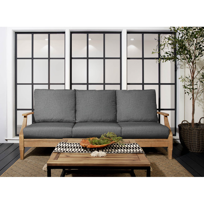 Outdura Outdoor Solid Textured Deep Seating Sofa Cushion Set