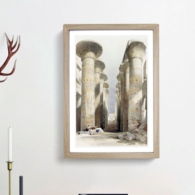 Ehyptian Temple by David Roberts - Picture Frame Painting Print