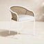 Chaise avec accoudoirs Havana - Craie / Canne naturelle-83259844-130056212-135871448