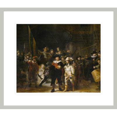 «The Night Watch» par Rembrandt van Rijn - Estampe numérique encadrée