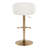 Laurenzio Adjustable Faux Leather Bar Stool with Rounded T Footrest-106895957-106895958