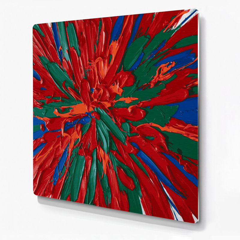 Art mural en métal Neo Expressionism 56, H 192 po x l 192 po x P 0,05 po