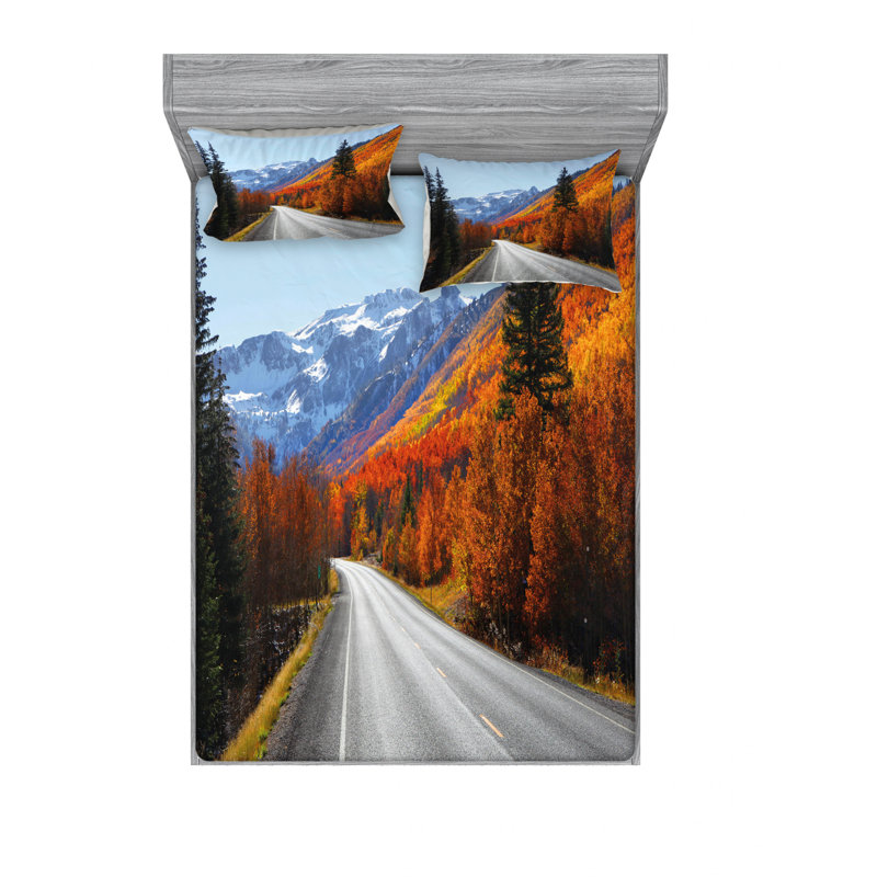 Microfiber Sheet Set, Queen Sheet Set with Fitted Sheet