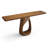 Retro Nut-Brown Solid Wood Console Table-1960302813