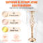 10 grands pots de fleurs en cristal pour mariage 55cm / 21,65 "