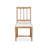 Trestle Dining Table With 4 White Side Chairs-308108955-308108953