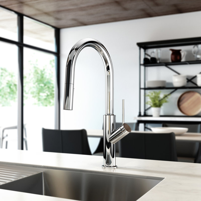 Robinet de cuisine à poignée simple Karismatik, Inoxydable