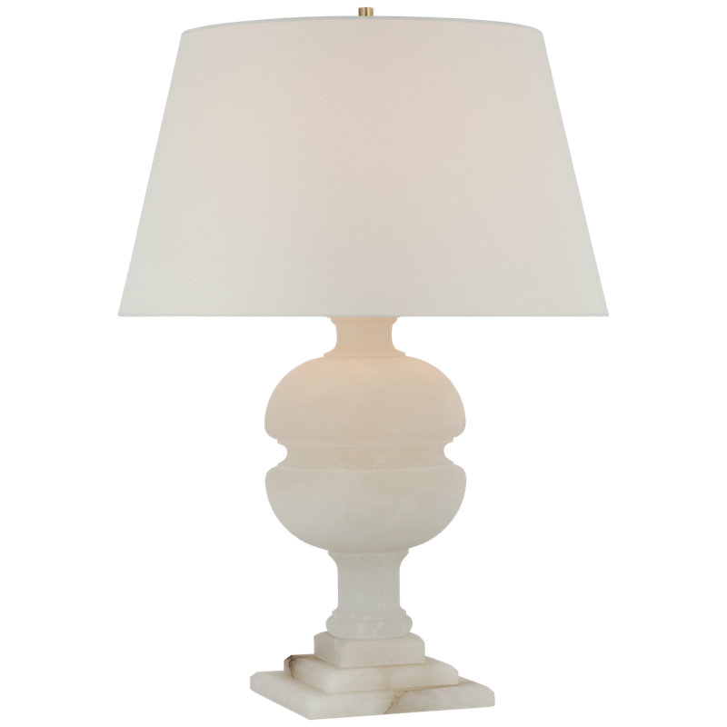 Alexa Hampton Desmond Table Lamp, Alabaster, Fabric
