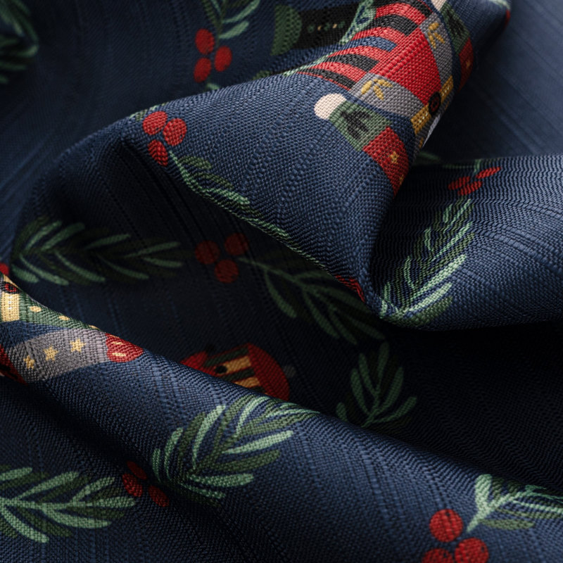 Nutcracker Gift Christmas Kitchen Curtain Set