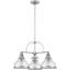 Lustre en nickel brossé 3 lumières Grant