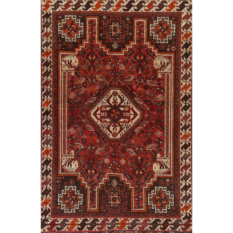 Tapis traditionnel en laine fait à la main 5 x 8 po