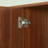 Vertical Stripe Buffet Cabinet with Storage,Curved Wave Design-1301077713