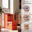Coiffeuse 3 en 1 avec miroir rabattable et lumières, bureau de maquillage compact avec tabouret caché et tiroirs de rangement, orange-592028870