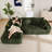 No Assembly Required Plush Corduroy Sofa, 2-Piece Sleeper Sofa with L-Shape Chaise-96825092-96229884