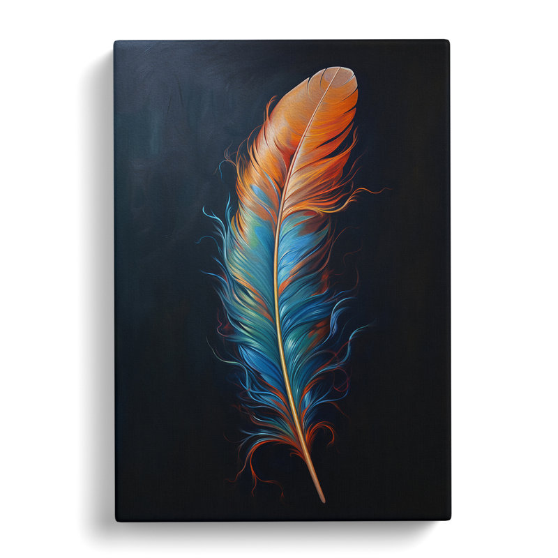 Feather Modern - Wrapped Canvas, 60cm H x 40cm W x 3cm D
