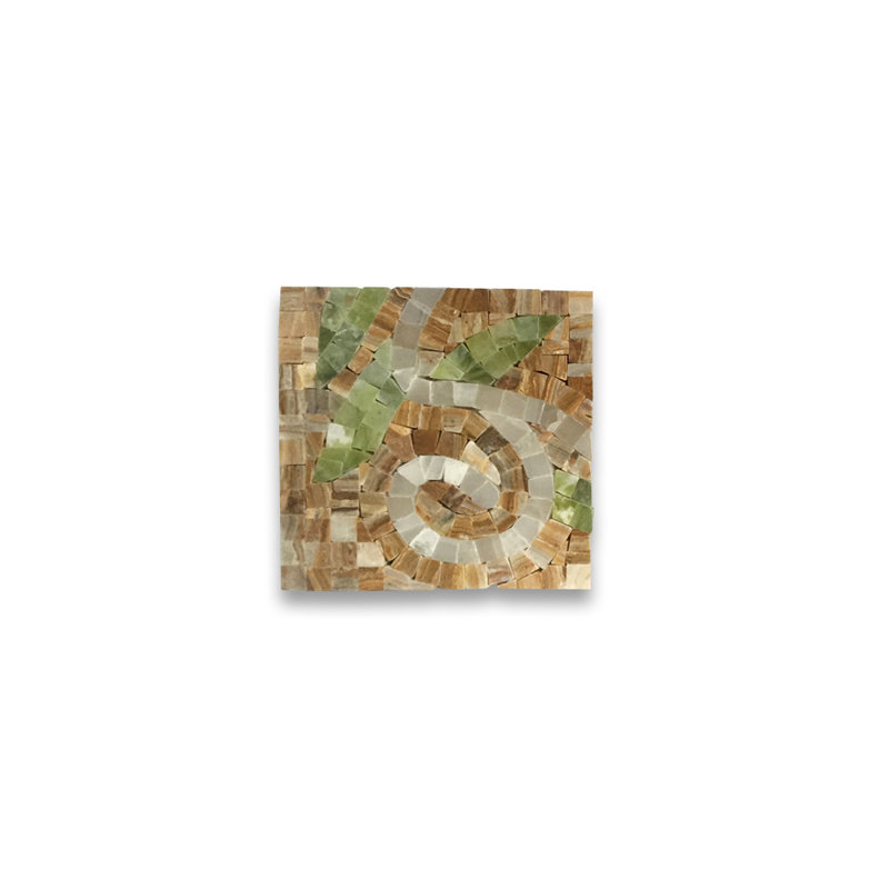 Carreau de mosaïque en marbre baroque pour mur et plancher 4,7 po x 4,7 po