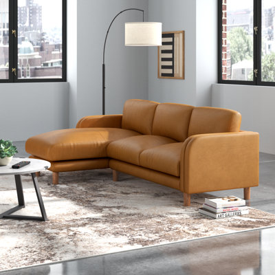 Wade Logan® Aribah 2 - Piece Upholstered Sectional & Reviews | Wayfair