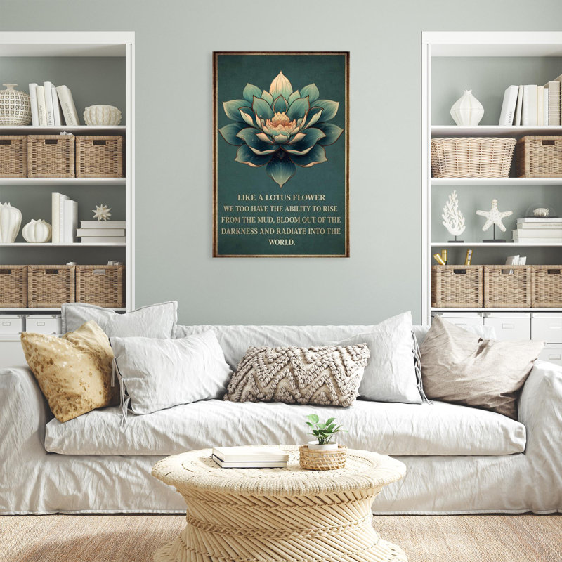 «Houlberg Like A Lotus Flower», impression sur toile, H 36 po x l 24 po x P 1,25 po