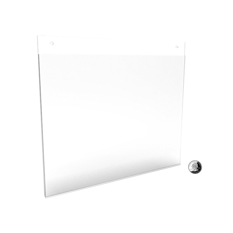 Porte-affiche mural 14 po x 8,5 po Porte-affiche mural en acrylique transparent