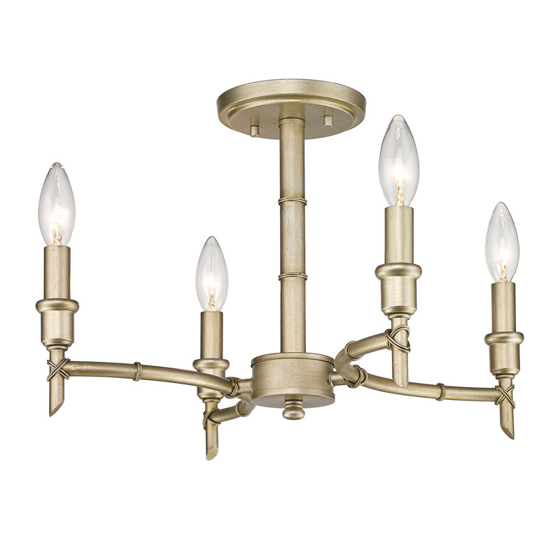 Plafonnier semi-encastré 4 lumières