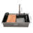 32'' L Drop-In Single Bowl Metal Kitchen Sink