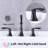Oil-Rubbed Bronze 8" Bathroom Lavatory Faucet - Widespread, 2 Handles, 3 Holes, 360 Swivel Spout, Pop Up Drain, Easy Maintenance 8 Inch Widespread In Handle Lever, Hole, Smooth Operation Valve-122398801