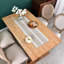 Chemin de table tressé à rayures et à broderie rustique pour décorations-677956127-677956126