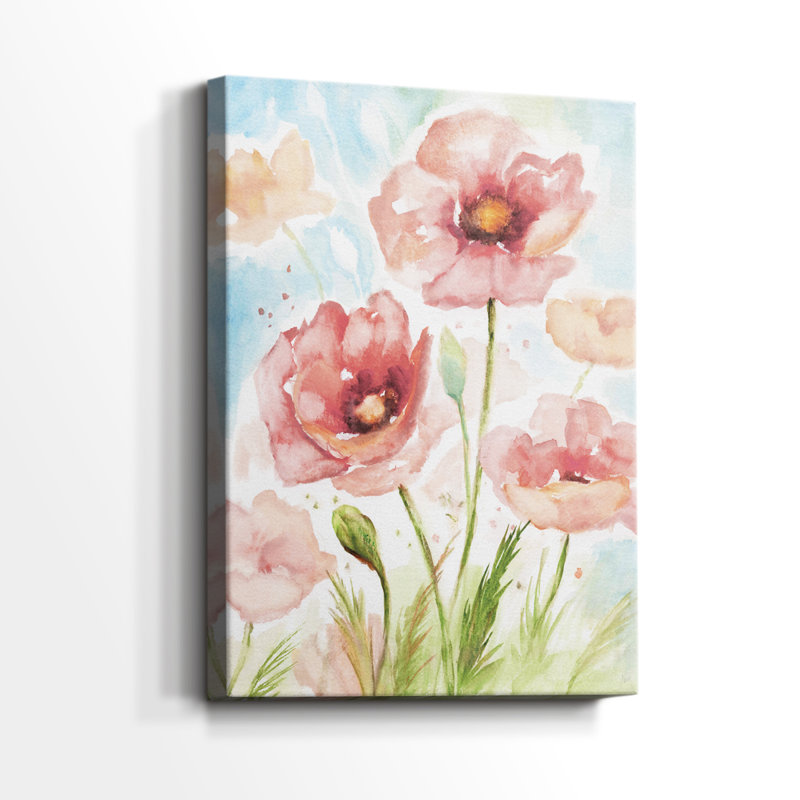 Botanical Blush I - galerie Cavas, H 12 po x l 8 po
