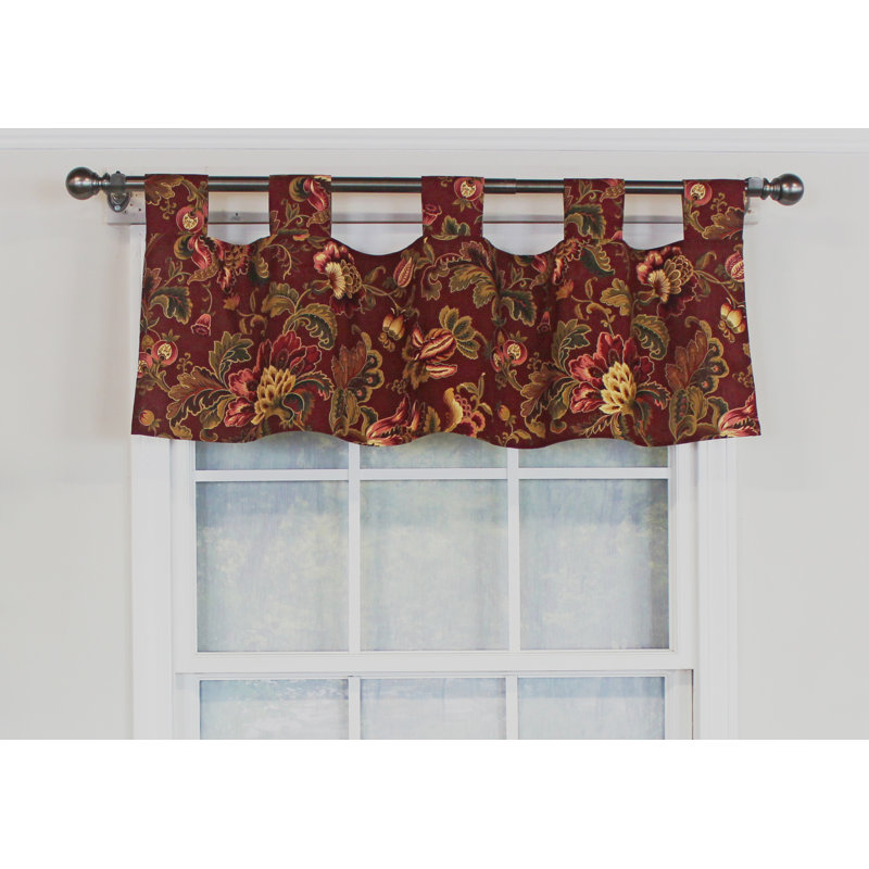 Cotton Floral Tailored Window Valance