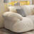 White Polyester 3 - Piece Living Room Set