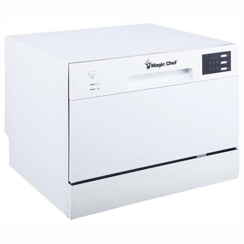 Magic Chef 12 dB Dishwasher Plastic, White