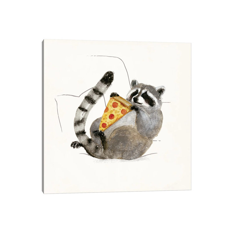 Rascally Raccoon II by Victoria Barnes - Wrapped Canvas Print, 30.48 cm H x 30.48 cm W